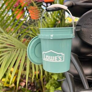 Lowe's Teal Holiday Decor Bucket